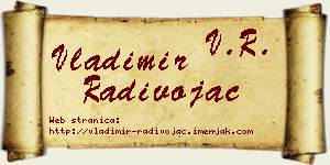 Vladimir Radivojac vizit kartica